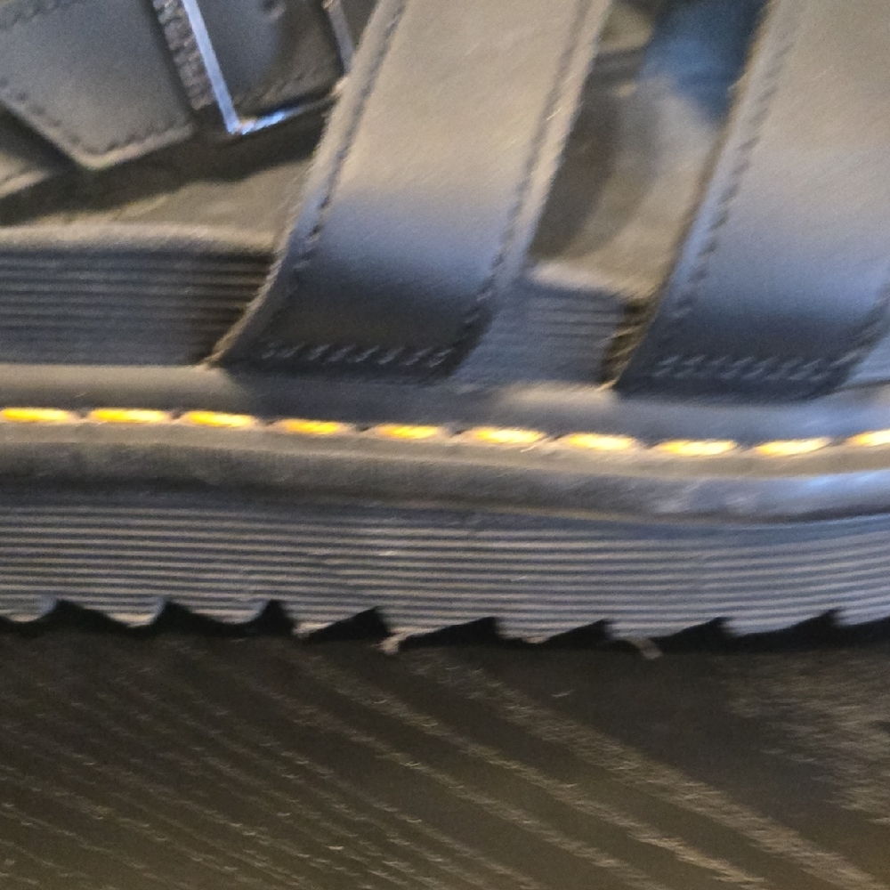 Dr. Martens Black Leather Strap Sandals - Picture 11 of 15